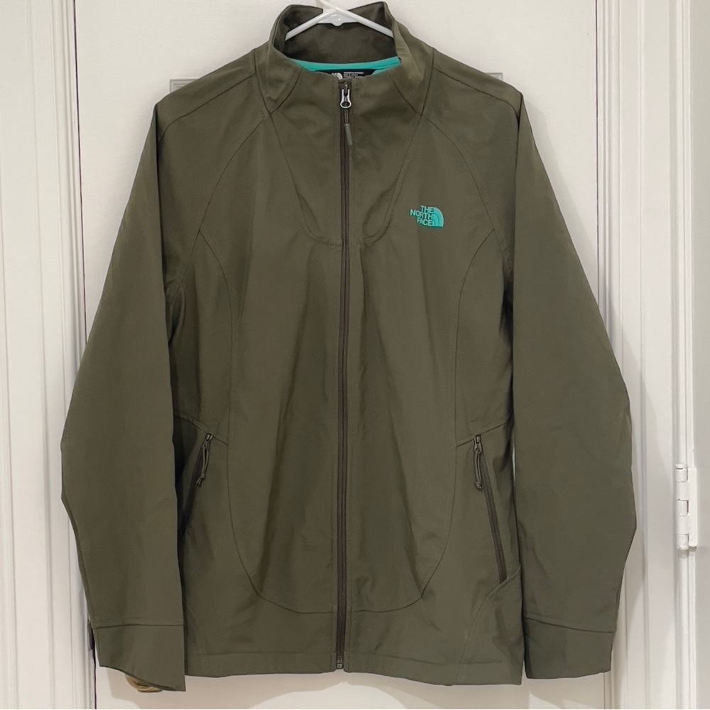 The North Face Women’s Softshell Jacket Olive Green XL Like New